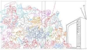 matita della cover del volume Totally Awesome