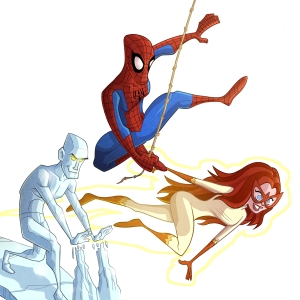 Spiderman and his super Friends by Christian Cornia