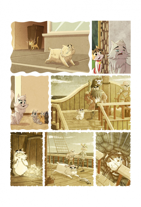 Interior page of "Brina- Ogni amico è un'avventura" book by Christian Cornia
