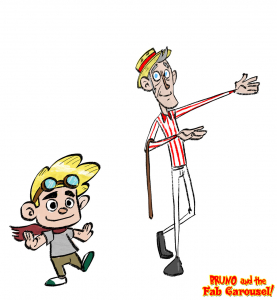 Bruno and Mister Anderson from the "Bruno and the fab carousel" project by Christian Cornia