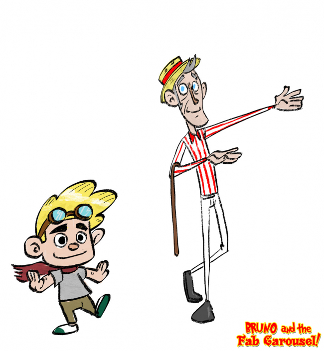 Bruno and Mister Anderson from the "Bruno and the fab carousel" project by Christian Cornia