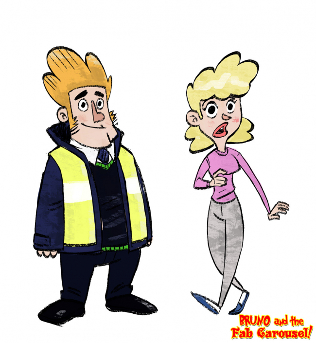 john and Rita from the "Bruno and the fab carousel" project by Christian Cornia