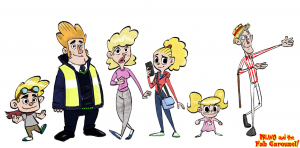 Line up from the "Bruno and the fab carousel" project by Christian Cornia