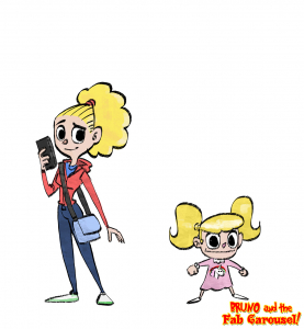 Megan and Sue from the "Bruno and the fab carousel" project by Christian Cornia