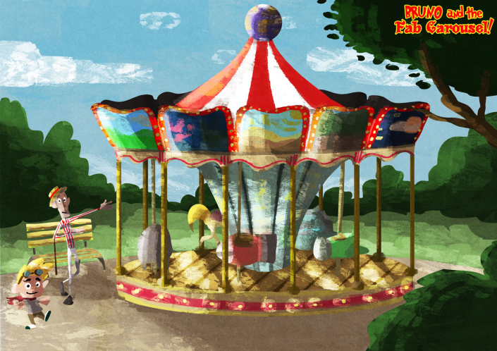 Carousel Concept from the "Bruno and the fab carousel" project by Christian Cornia