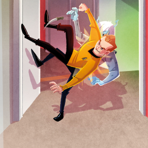 illustration from the "Star Trek - Kirk fu Manual" book by Christian Cornia