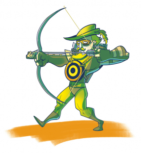 Green Arrow from Dr.Ink's SIGH! Book by Christian Cornia