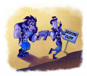 Lobo vs Lobo from Dr.Ink's SIGH! Book by Christian Cornia