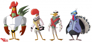 the SuperChicken Squad full team by Christian Cornia