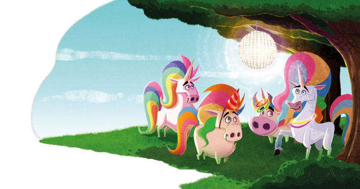 illustration from the "When Unicorns Poops" by Christian Cornia
